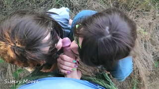 Buite Kopkou, Kom mond, &amp;#1057;um soen - I&amp;#039;m deel my Man met my StepSis, suig man&amp;#039;s piel - POV 3saam bj StepSisters Moore