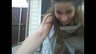 Risicovolle Cam Show Buiten